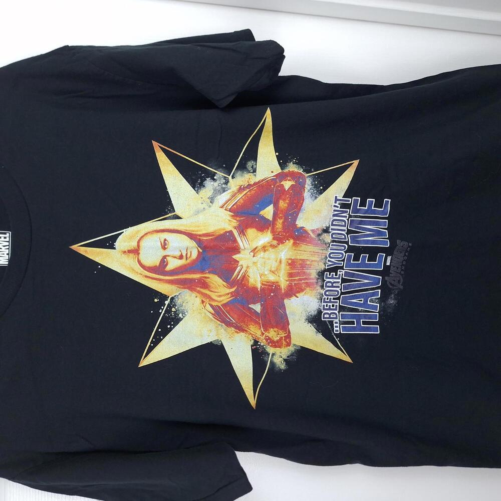 Marvel Avengers Endgame T-Shirt  Port‎ & Company  Black Large Short Sleeve